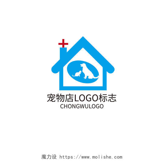 宠物标志logo模板设计宠物店logo宠物logo店铺logo